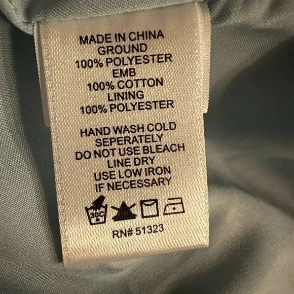 CeCe aqua dusk layered mini dress size 10 - Picture 10 of 10